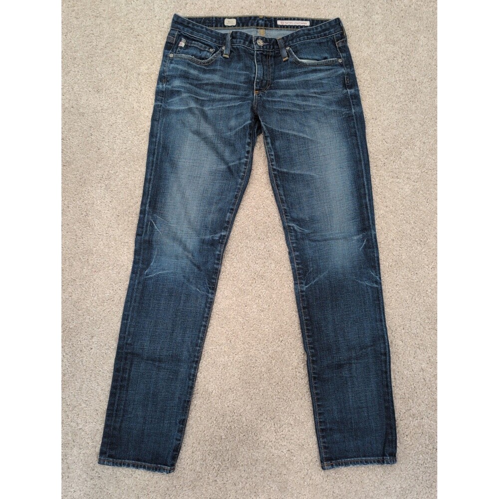 AG Adriano Goldschmied The Stilt Cigarette Leg Women's 29R Dark Wash Whiskering